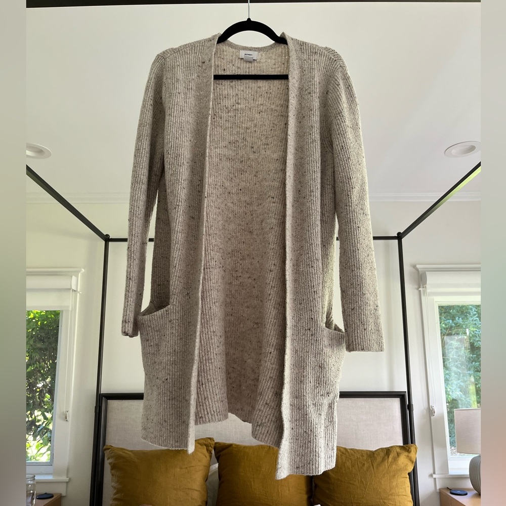 Knee length cardigan